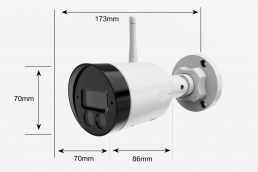 with Wifi and SD card hole and antenna waterproof camera housing