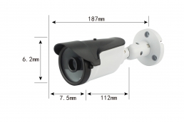 black and white color waterproof camera housing