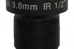 Camera lens with 3.6 mm 1/2" format f2.0 3MP M12