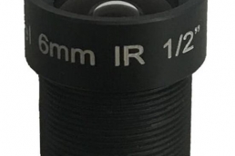 Camera lens 6mm 1/2" format f2.0 3MP M12