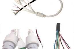 POE cable RJ45 females cables with audio video power cables